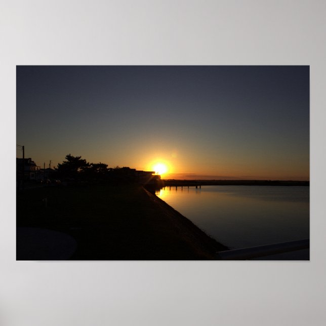 Sunset Waterscape Foto Poster (Vorne)