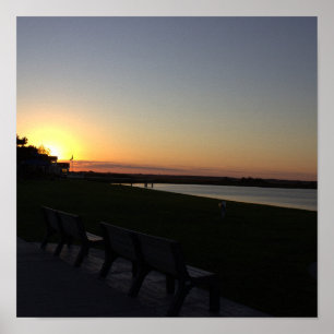Sunset Waterscape Foto Poster
