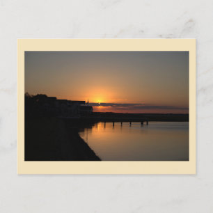 Sunset Waterscape Foto Postkarte