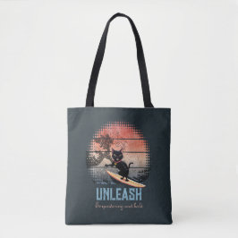 Sunset Wave Riding Cat Tasche