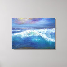 Sunset Wave Wrapped Canvas