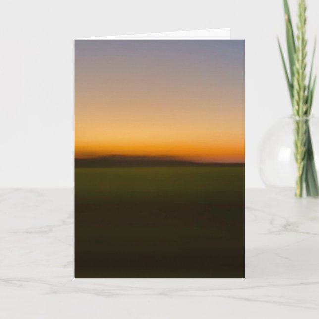 Sunset while passing through southern Illinois Karte (Vorderseite)