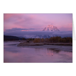 Sunset with Mount Moran in Grand Teton National
