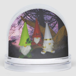 Sunset Woodland Gnomes Snow Globe Schneekugeln