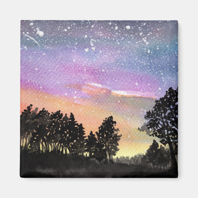 Sunset Woods Magnet (Vorne)