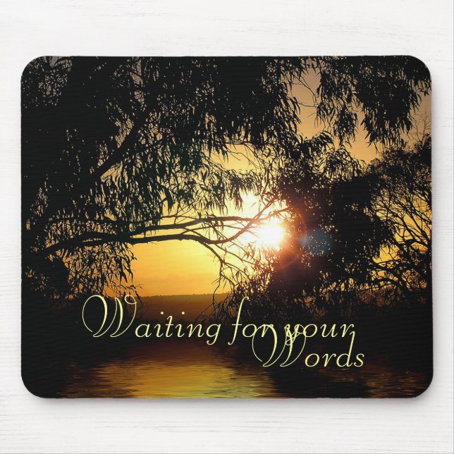 Sunset Words Mousepad (Vorne)