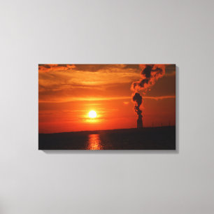 Sunset Wrapped Canvas Leinwanddruck