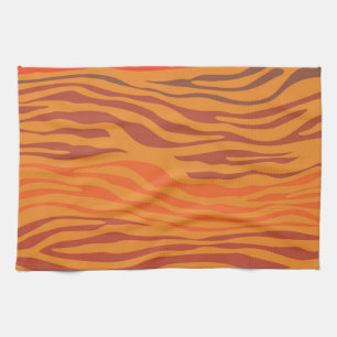 Sunset Zebra Abstrakt Geschirrtuch