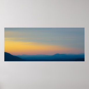Sunset Zig Zag Mountain Hot Springs Nationalpark Poster
