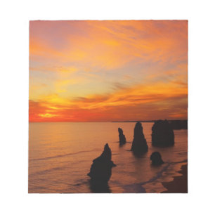 Sunset, Zwölf Apostel, Port Campbell National Notizblock