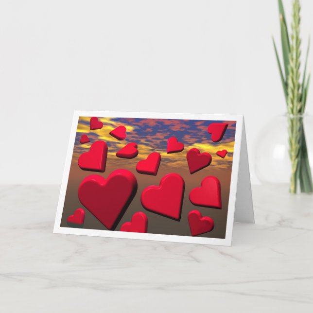 SunsetHearts Feiertagskarte (Vorderseite)