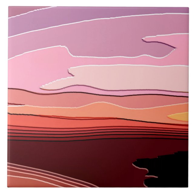 SUNSETS FLIESE (Vorderseite)