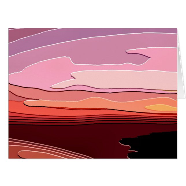 SUNSETS GREETINGS CARD (Vorderseite (Horizontal))