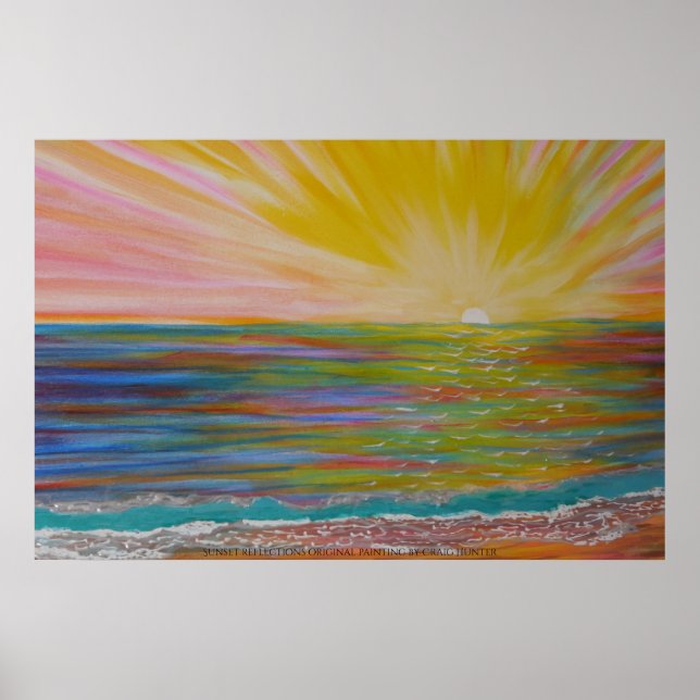 Sunset's reflections poster (Vorne)