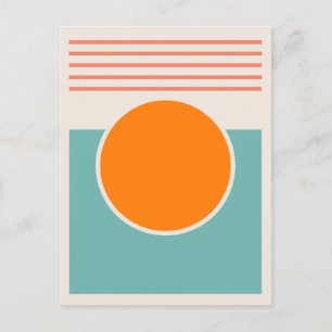 Sunshine Abstract Design Postkarte