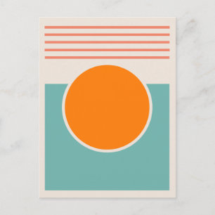 Sunshine Abstract Design Postkarte