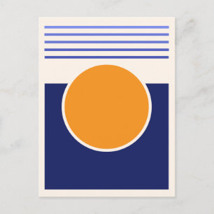 Sunshine Abstrakt Art Postkarte