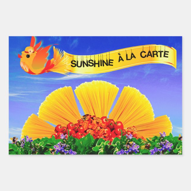 SUNSHINE ALA CARTE! GESCHENKPAPIER SET (Vorderseite)