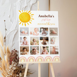 Sunshine Arc-en-ciel Anniversaire Photo Poster de