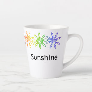 Sunshine Arc-en-ciel moderne Mug en latte personna