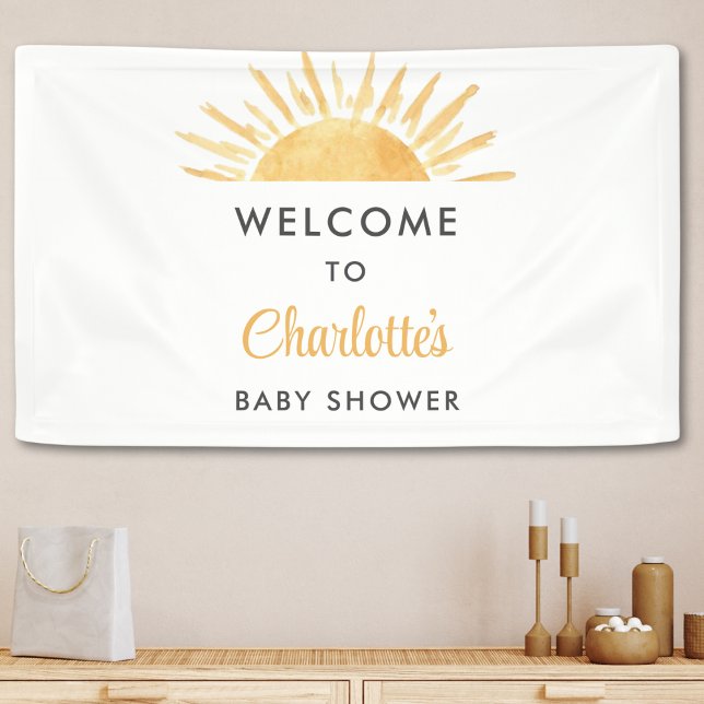 Sunshine Baby Dusche Willkommen Banner (Von Creator hochgeladen)