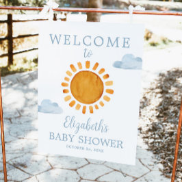 Sunshine Baby Dusche Willkommen Poster