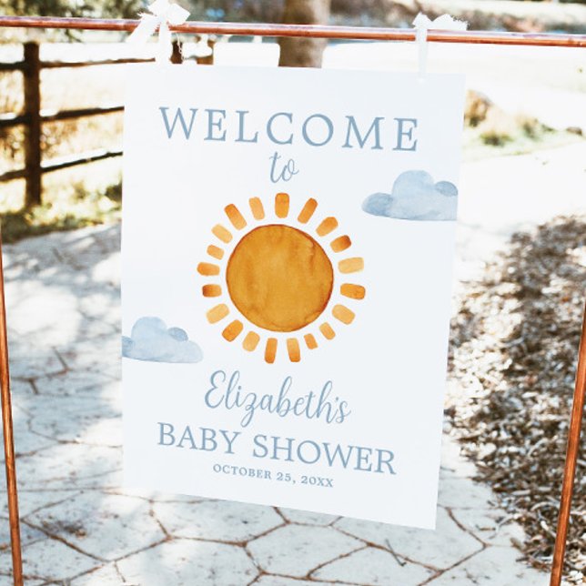 Sunshine Baby Dusche Willkommen Poster (Von Creator hochgeladen)
