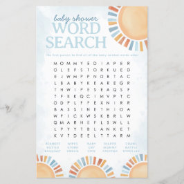 Sunshine Baby Shooter Word Search Game