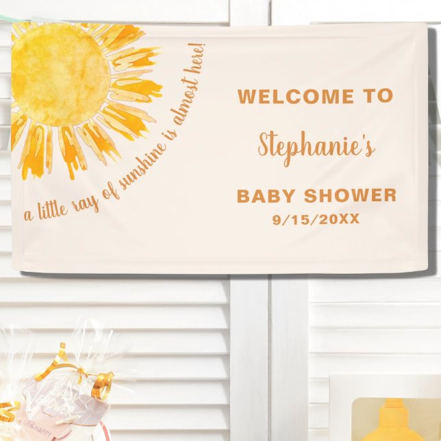 Sunshine Baby Shower Banner (Von Creator hochgeladen)