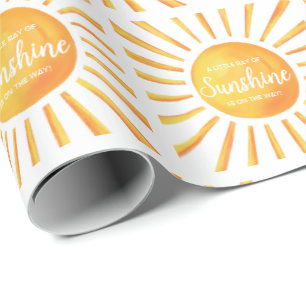 Sunshine Baby Shower Geschenkpapier