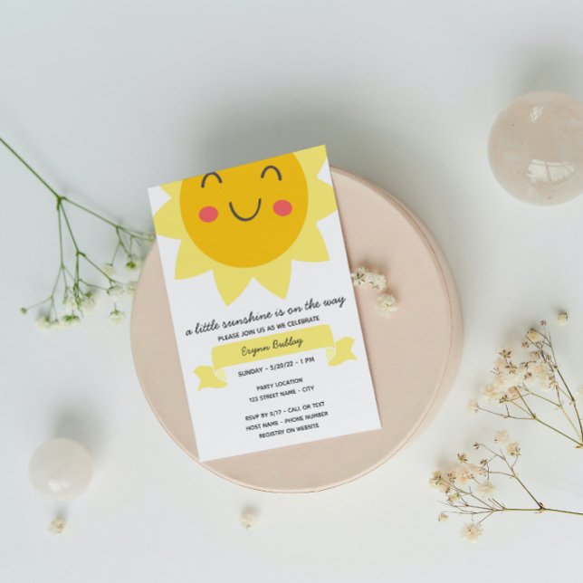Sunshine Baby Shower Invitation Einladung (Von Creator hochgeladen)