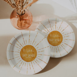 Sunshine Baby Shower Pappteller