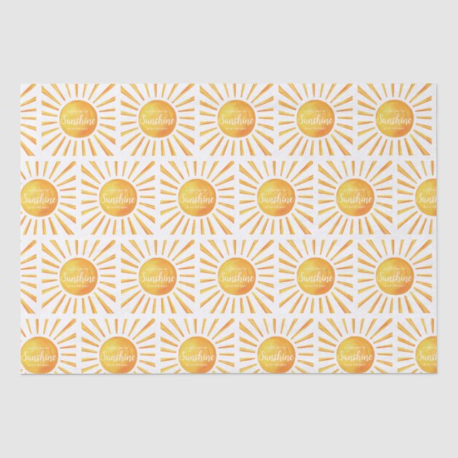 Sunshine Baby Shower Seidenpapier (Vorderseite)