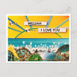 SUNSHINE BANNER POSTKARTE