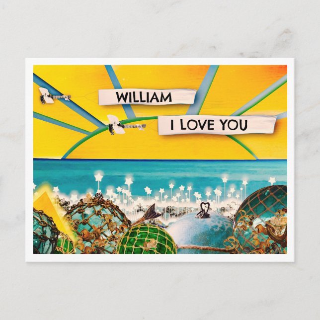 SUNSHINE BANNER POSTKARTE (Vorderseite)