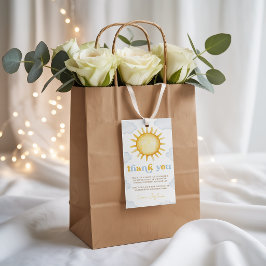 Sunshine Birthday Favor Tag Geschenkanhänger