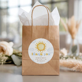 Sunshine Birthday Favor Tag Geschenkanhänger