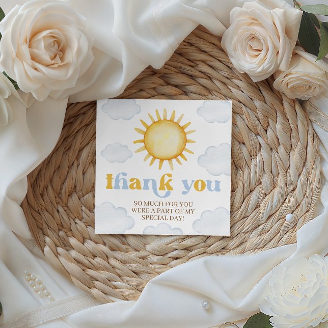 Sunshine Birthday Favor Tag Geschenkanhänger (Von Creator hochgeladen)