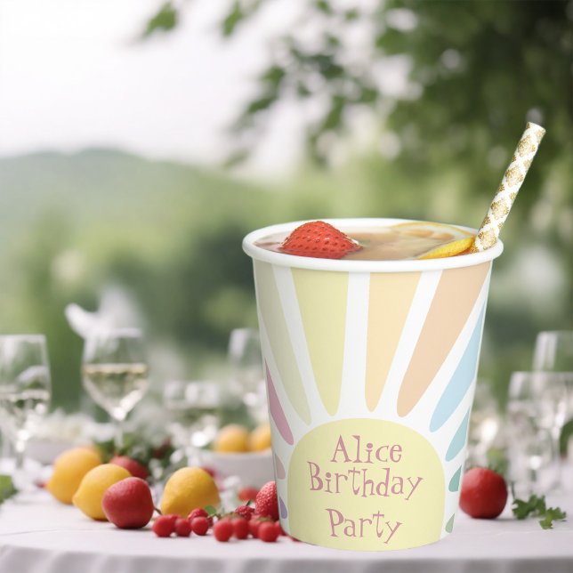 Sunshine Birthday Party Pappbecher (Von Creator hochgeladen)