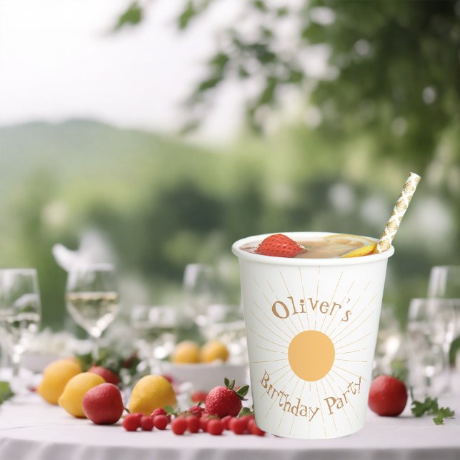 Sunshine Birthday Party Pappbecher (Von Creator hochgeladen)