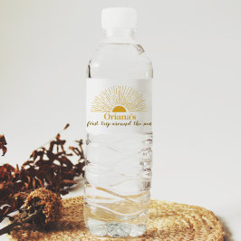 Sunshine Birthday Water Flasche Etikett