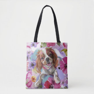 "Sunshine" blenheim cavalier dog tobag Tasche