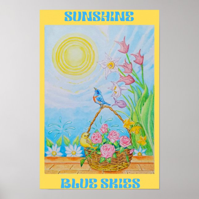 SUNSHINE BLUE SKIES POSTER (Vorne)