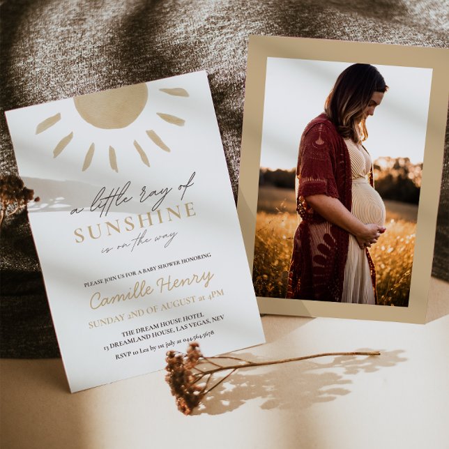 Sunshine Boho Baby shower Invitation (Créateur téléchargé)