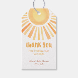 Sunshine Boho geschlechtsneutrale Babydusche bevor Geschenkanhänger