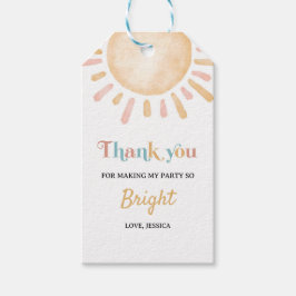 Sunshine Boho Sun Birthday Geschenkanhänger