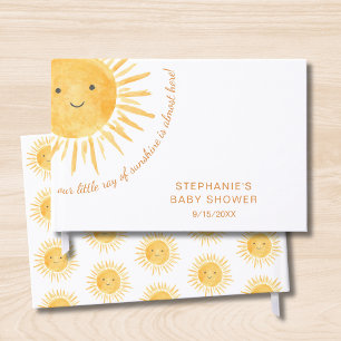 Sunshine Boho Sun Gender-Neutral Baby Dusche Gästebuch