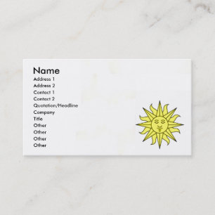 Sunshine Business Card Visitenkarte