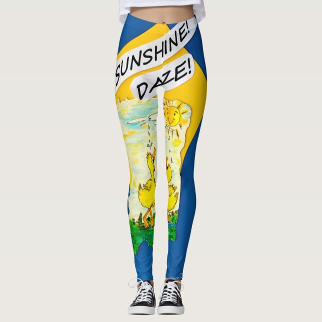 "Sunshine Daze" Leggings féminins (Devant)