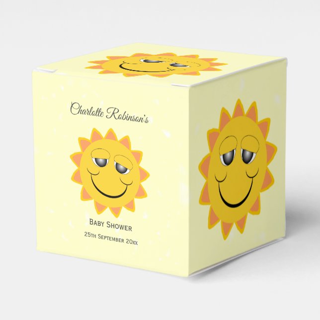 Sunshine Design Baby Dusche Geschenkschachtel (Vorderseite)